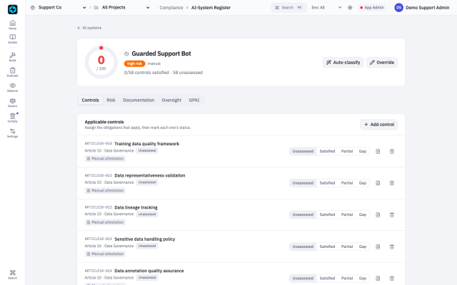 Guardrails in the FastAIAgent Local UI