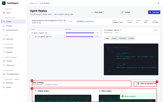 Save as regression test